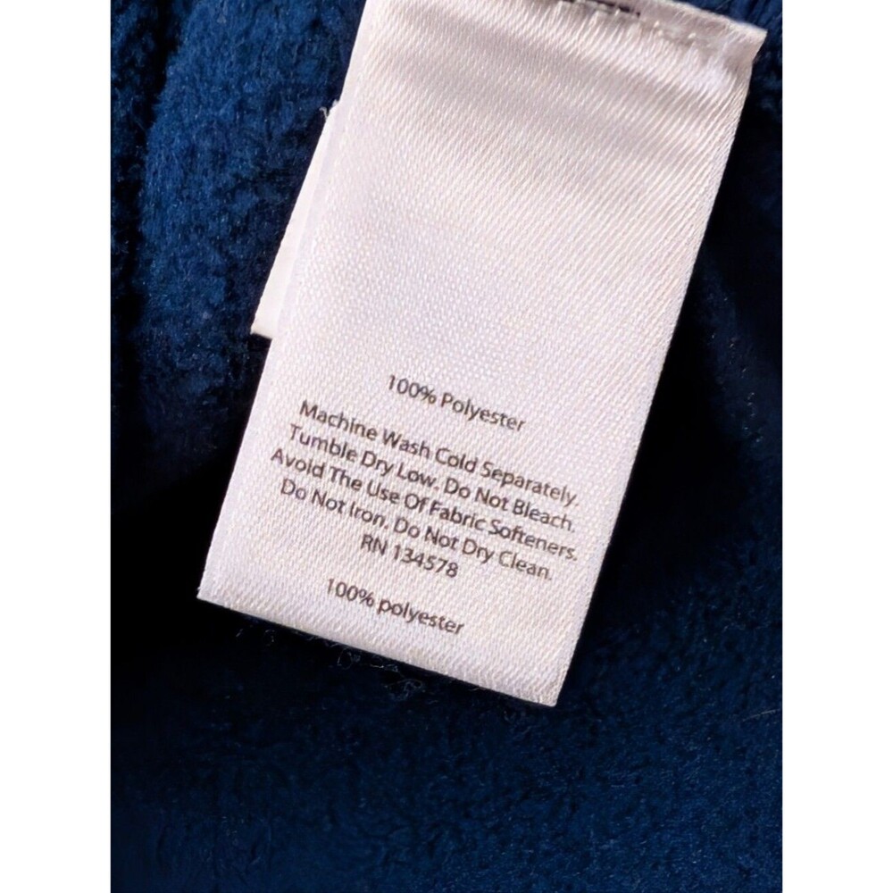 Vineyard Vines Men's Medium Fleece Quarter Zip Pullover Blue Shep Shirt Large - Picture 4 of 7